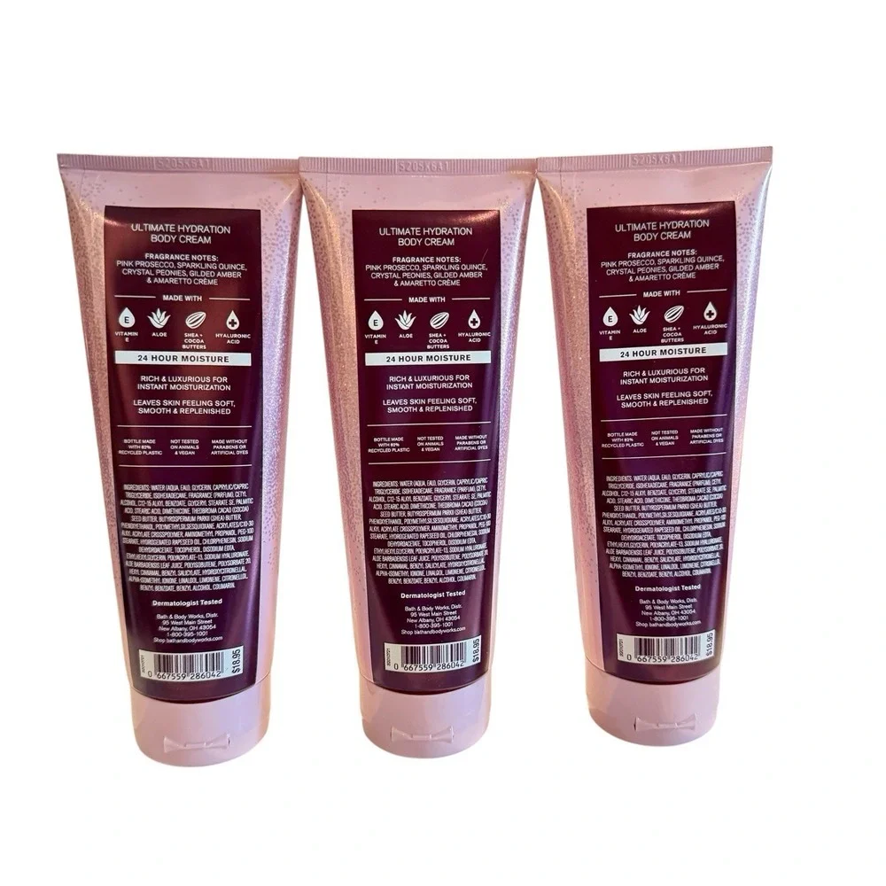 Bath & Body Works A Thousand Wishes Body Cream 8 oz Lot of 3 Older Packaging